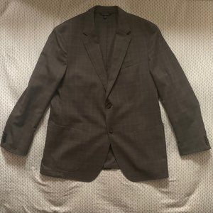 Light-Weight Summer Wool Blend Suit Jacket 44R